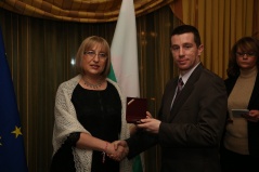 3 March 2013 The Head of the Parliamentary Friendship Group with Bulgaria, Stefan Zankov, and Bulgarian National Assembly Speaker Tsetska Tsacheva